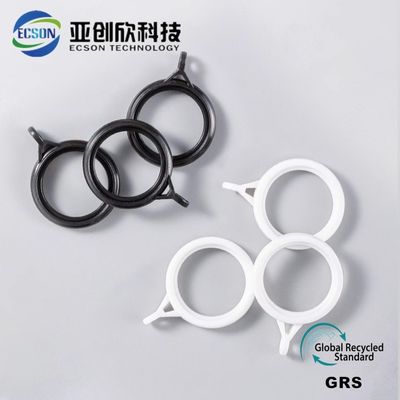 Customized Plastic Injection Molding Parts Curtain Hanging Rings Accessories