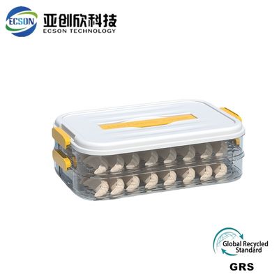 OEM Dumpling Storage Box Injection Molding With Hot Runner Cold Runner
