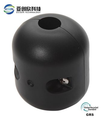 Grs Plastic Injection Molding Parts Customized Black Threaded Iron Ball