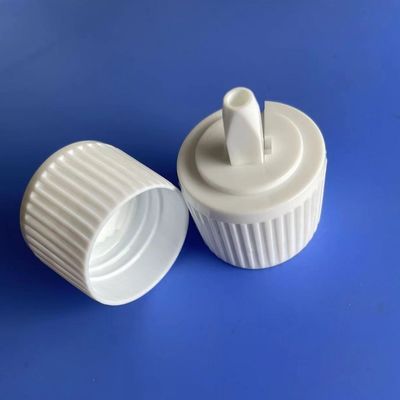 PP Plastic White Turret Spout Dispensing Caps 24mm 28mm Spout Cap